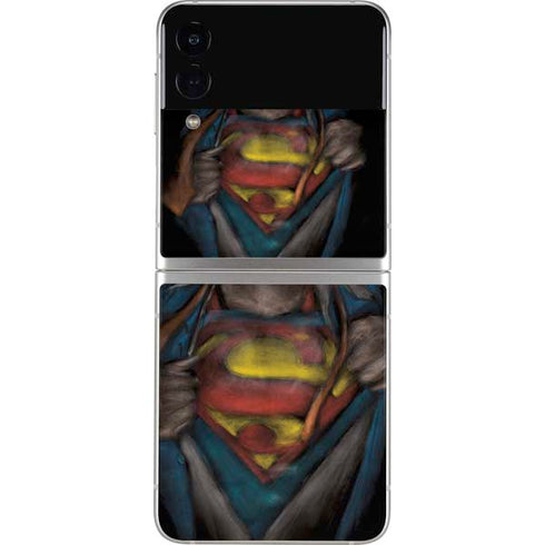 DC Comics Superman Pastel Art Galaxy Z Flip3 5G Skin